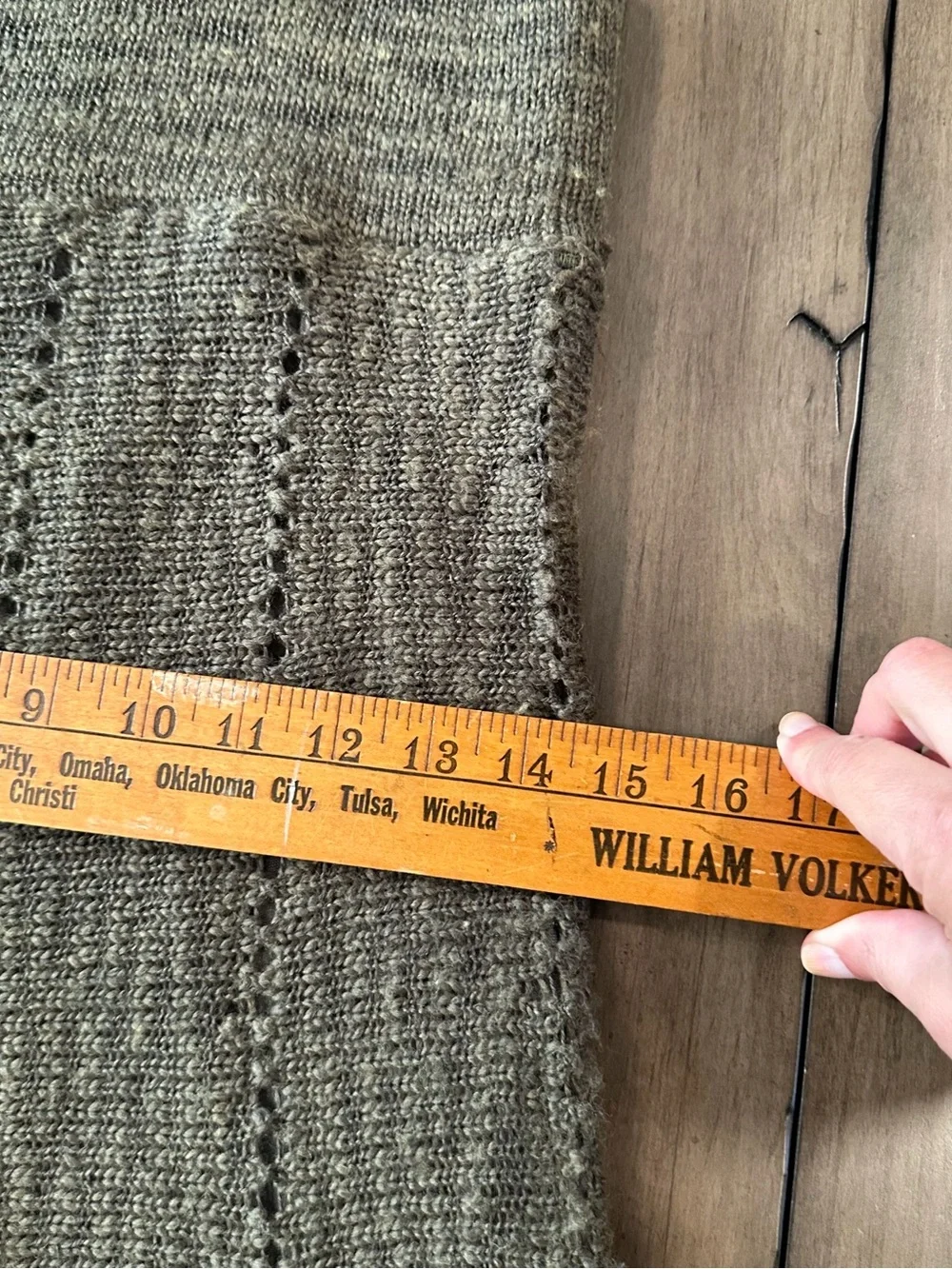 Free People Knit Flared Midi Sweater Skirt in Olive Green #J51